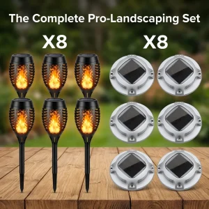 Solar Outdoor Lights Set